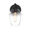 Designers Fountain Summer Jazz 5.5 in. 1-Light Matte Black Wall Sconce Light with Clear Glass Shade for Bathrooms D310M-WS-MB - alternate 1